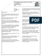 Lista de Exercícios - Números Inteiros 6º Ano