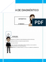 Prueba de Diagnostico Matematica 5basico 2013