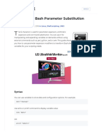 Bash Shell Parameter Substitution