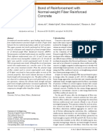 Bond of Reinforcement With Normal-Weight Fiber Reinforced Concrete