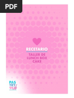 Recetario Lunch Box Cake