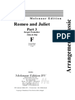 Romeo and Juliet (Part 3) - Arr. Johan de Meij - Score