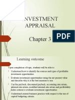 Lecture 3 - Investment Appraisal