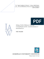 WALKER, Neil. Making A World of Difference Habermas, Cosmopolitanism and The Constitutionalization of International Law