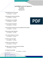 Test de Pruebas Psicológicas para El Ingreso A La Policia Forma 21