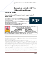 Prevalence of Anemia in Patients With Type 2 Diabetes Mellitus at Gandhinagar, Gujarat, India