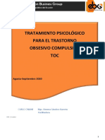 Tratamiento Psicológico Par El Trastorno Obsesivo Compulsivo TOC Autor Education Business Group