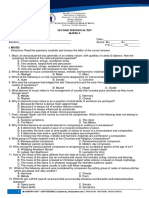 Periodic Test 2nd Grading MAPEH 9