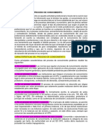 Análisis Sobre El Proceso de Conocimiento