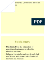 11 Stoichiometry Calculations Based On Chemical Equations