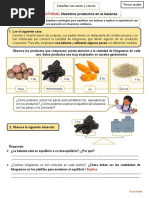 Cuaderno de Trabajo Nuestro Productos en La Balanza - Matemática