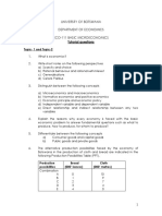 ECO 111 - Tutorial Questions - October 2021