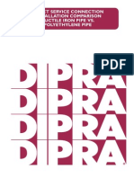 Direct Service Connection Installation Comparison Ductile Iron Pipe vs. Polyethylene Pipe