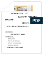 Term Parer of Finance