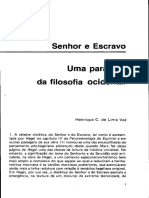 VAZ, Henrique C. de Lima. Senhor e Escravo. Uma Parábola Da Filosofia Ocidental 23p