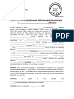 Formato Escritura Constitucion de Sociedad Editada