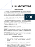 Folleto Plan de 5 Dias para Dejar de Fumar