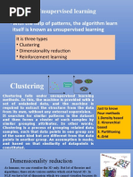 Unsupervised Learning, Neural Networks