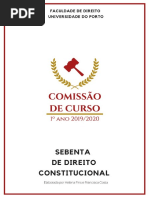 Sebenta de Direito Constitucional 1º Semestre 2019-20