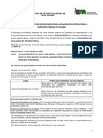 17 - Edital de Convocação para Prova de Aptidão Física e Teste Atropométrico