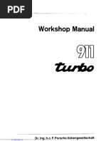 911 Turbo 1989 Workshop Manual