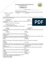 2nd Summative Test Earth and Life