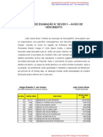 Editalde Exumacao 2011