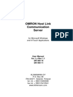 OMRON Host Link Communication Server User Manual