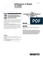 Installation, Maintenance, & Repair Series 909 and LF909: Reduced Pressure Zone Assemblies