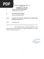 A.2.3. Informe de Seleccion de Metodo de Explotacion METODO NICOLAS UBC