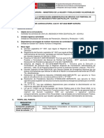 Convocatoria para La Contratación Administrativa de Servicio Cas Temporal de Un/A (01) Abogado/A para Cem Pucallpa - Ucayali