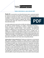 Punto-Contrapunto - Exportar Residuos Electrónicos. Una Solución Util