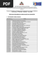 Resultado Preliminar Homologacao