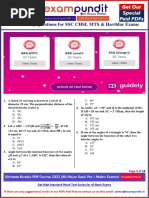 Geometry Questions For SSC CHSL Mts Havildar Exams