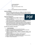 Práctica de Auditoría de Estados Financieros Objetivo General