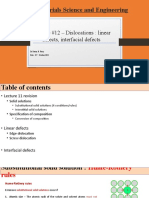 12 - Dislocations Linear Defects Interfacial Defects