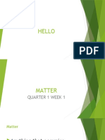 Gen Chem Week 1 Properties of Matter and Its Various Forms