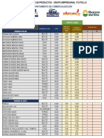 Lista de Precios - Dpto Comercializacion 07-09-2021