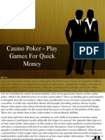 8.casino Poker - Play Games For Quick Money