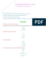 Rotation D Un Solide Indeformable Autour D Un Axe Fixe Exercices Corriges 1