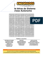 Sopa de Letras Sistema Nerviosos Autonomo