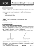 Grandeurs Scalaires Et Vectorielles Correction