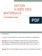 Désignation Normalisée Des Matériaux