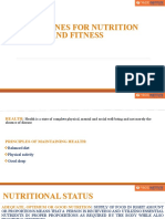 Guidelines For Nutrition and Fitness