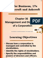 Law For Business, 17e by Ashcroft and Ashcroft: Management and Dissolution of A Corporation