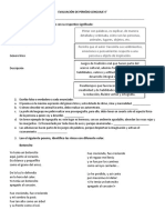 Evaluación de Periódo Lenguaje 4