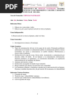 Primera Guia de Ciencias Naturales 2do Año. I Momento 2021-2022