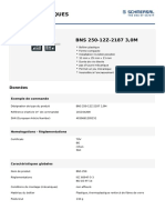 Fiches Techniques: BNS 250-12Z-2187 3,0M