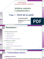 Cours LÃ©gislation Sanitaire Et Administrative Chap 1 Sept 2022