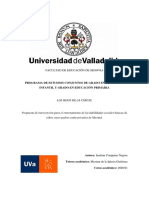 Propuesta de Intervención para El Entrenamiento de Las Habilidades Sociales Básicas de